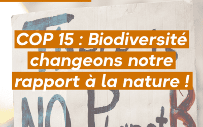 COP 15 Biodiversité : changeons notre rapport à la nature