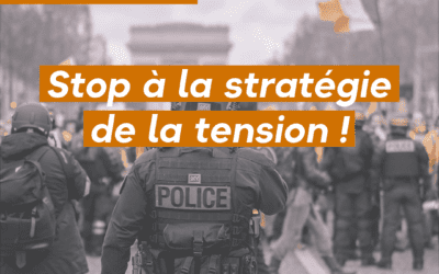 Stop à la stratégie de la tension !