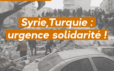 Syrie, Turquie : urgence solidarité !