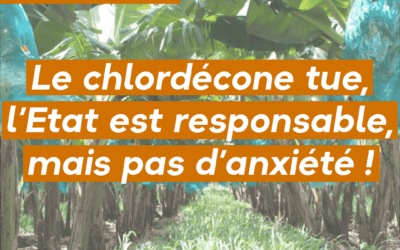 Le chlordécone tue, l’Etat est responsable, mais pas d’anxiété !