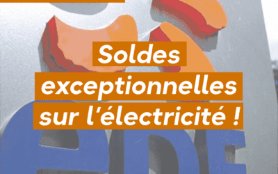 Soldes exceptionnelles sur l’électricité !