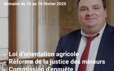 Ma semaine au sénat : semaine du 10 au 16 février 2025